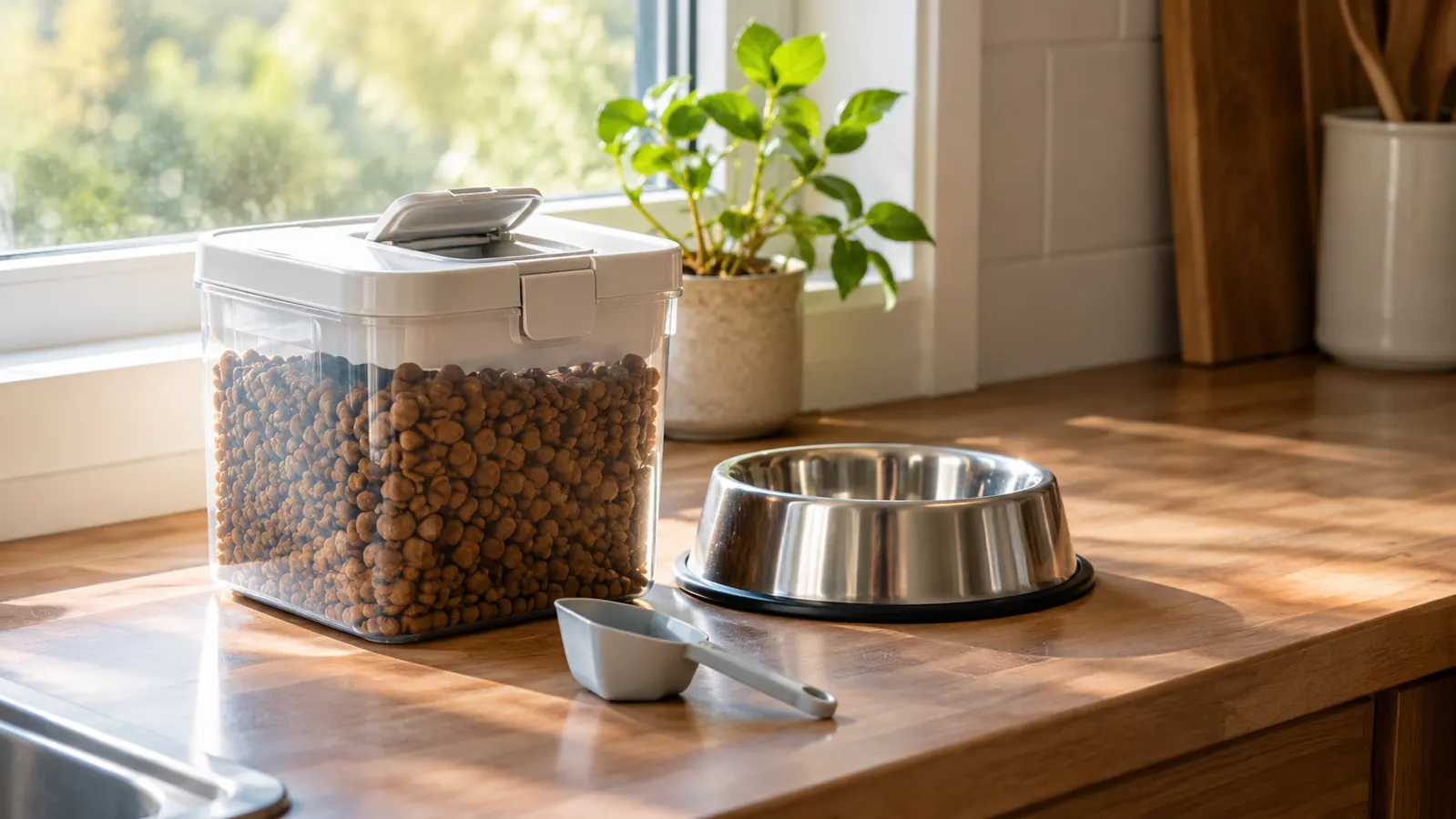 How to Keep Cat Kibble Fresh With the OXO Pop Food Container