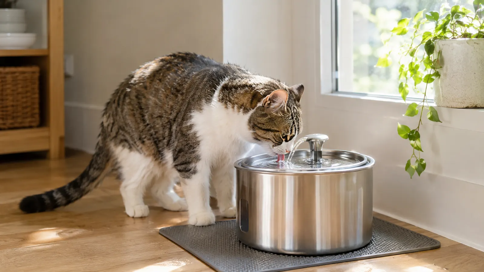 How a Cat Water Fountain Changed Feeding Time at Our House